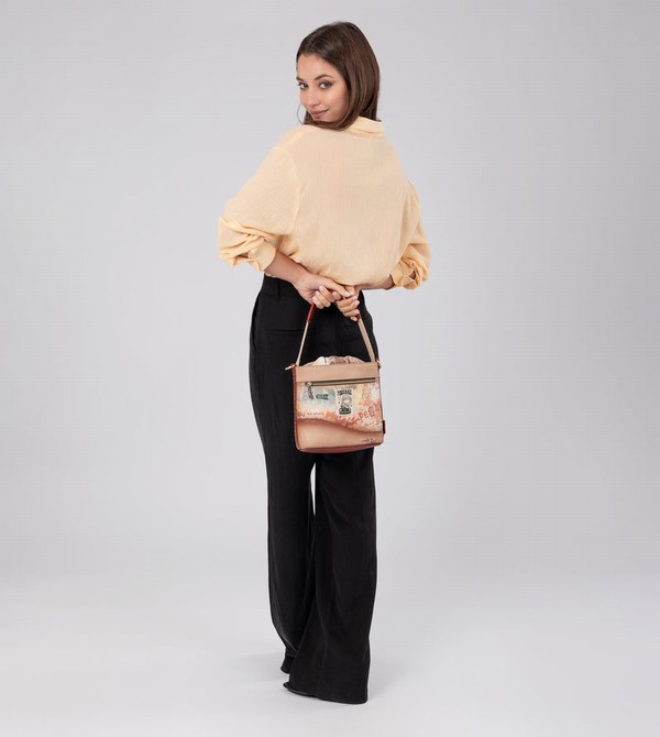 Torba Crossbody Anekke Flowers With Rope Closure | 7862OSRJW
