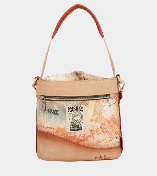Torba Crossbody Anekke Flowers With Rope Closure | 7862OSRJW