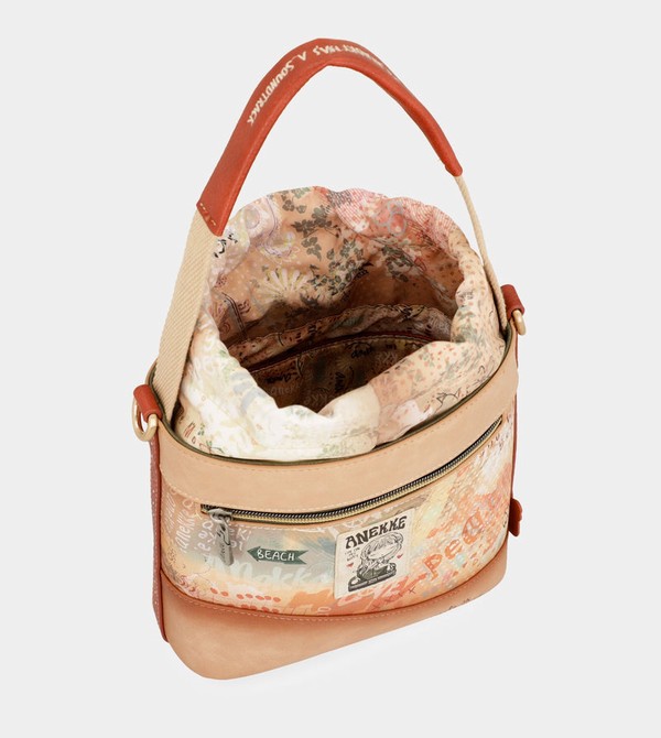 Torba Crossbody Anekke Flowers With Rope Closure | 7862OSRJW