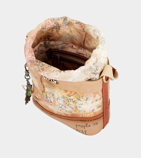 Torba Crossbody Anekke Flowers With Rope Closure | 7862OSRJW