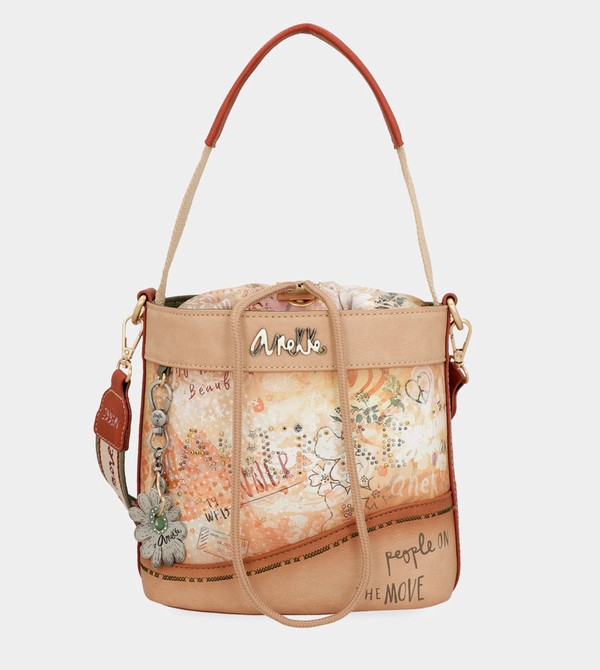 Torba Crossbody Anekke Flowers With Rope Closure | 7862OSRJW