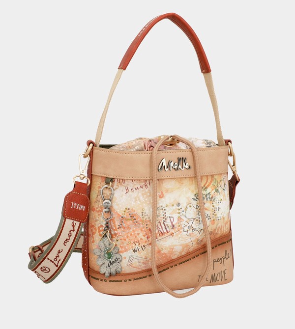 Torba Crossbody Anekke Flowers With Rope Closure | 7862OSRJW
