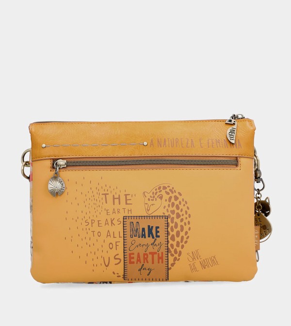 Torba Crossbody Anekke Nature Pachamama Ochre With Two Compartments | 1036RBNPH