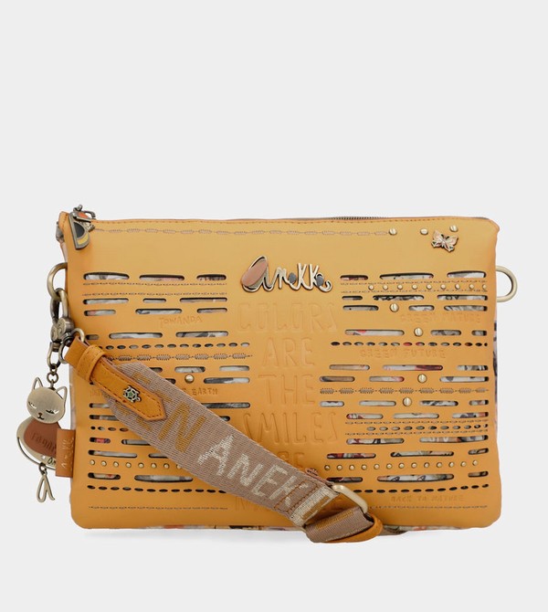 Torba Crossbody Anekke Nature Pachamama Ochre With Two Compartments | 1036RBNPH