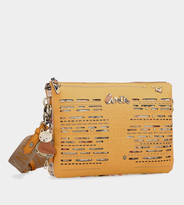 Torba Crossbody Anekke Nature Pachamama Ochre With Two Compartments | 1036RBNPH