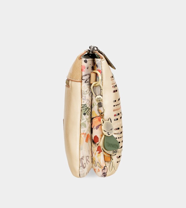 Torba Crossbody Anekke Nature Pachamama Golden With Two Compartments | 5271IMLWX