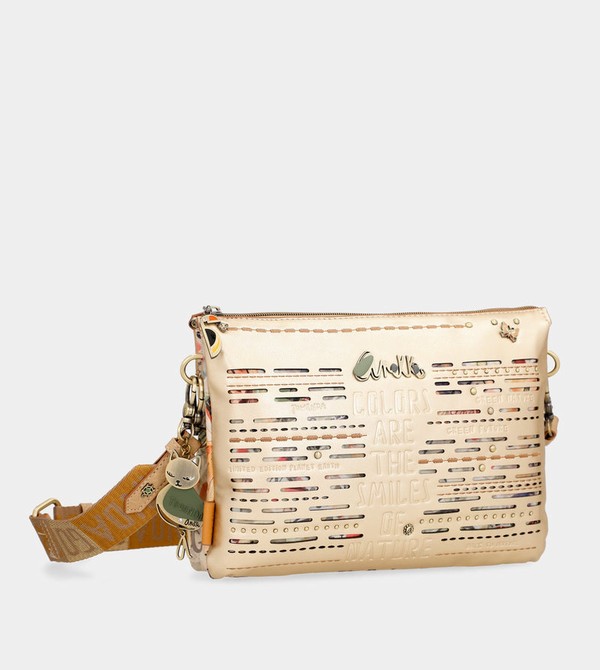 Torba Crossbody Anekke Nature Pachamama Golden With Two Compartments | 5271IMLWX