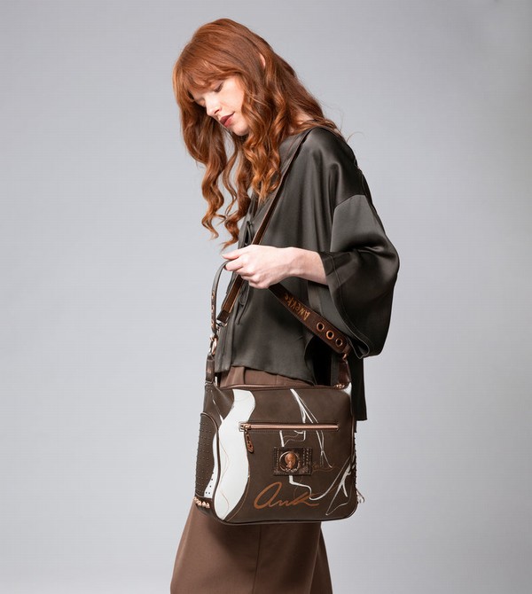 Torba Crossbody Anekke Nature Shodō Brown | 6095QXEIY