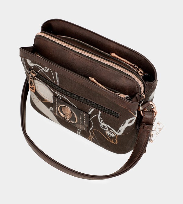 Torba Crossbody Anekke Nature Shodō Brown 3 Compartments | 3524EQNIH