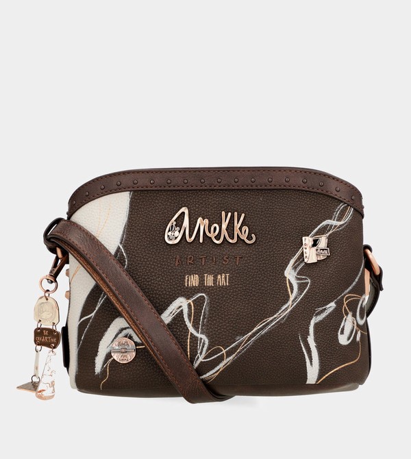 Torba Crossbody Anekke Nature Shodō Brown 3 Compartments | 3524EQNIH