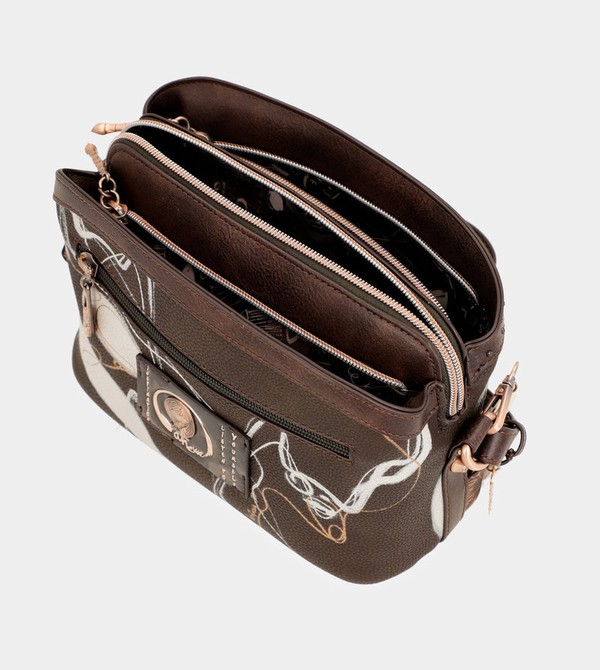 Torba Crossbody Anekke Nature Shodō Brown 3 Compartments | 3524EQNIH