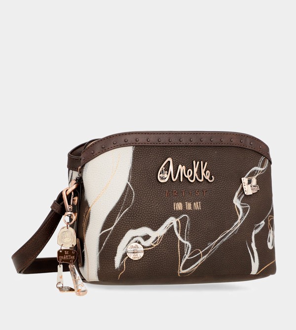 Torba Crossbody Anekke Nature Shodō Brown 3 Compartments | 3524EQNIH