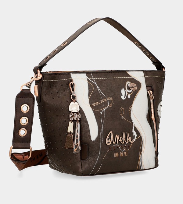 Torba Crossbody Anekke Nature Shodō Medium Brown | 0479AZYTW