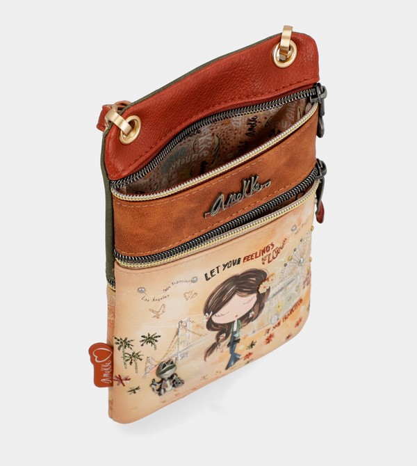 Torba Crossbody Anekke Peace & Love Camel Mini | 7891CZOXD