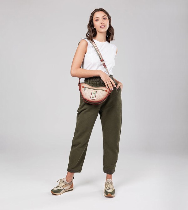 Torba Crossbody Anekke Peace & Love Camel Oval | 9280ZPFGK