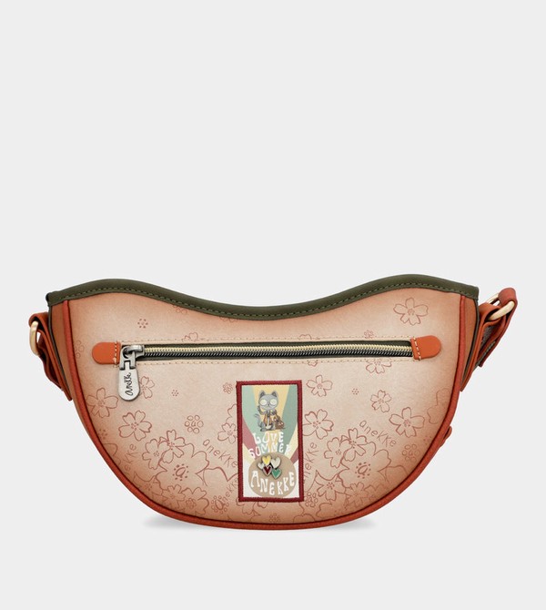 Torba Crossbody Anekke Peace & Love Camel Oval | 9280ZPFGK