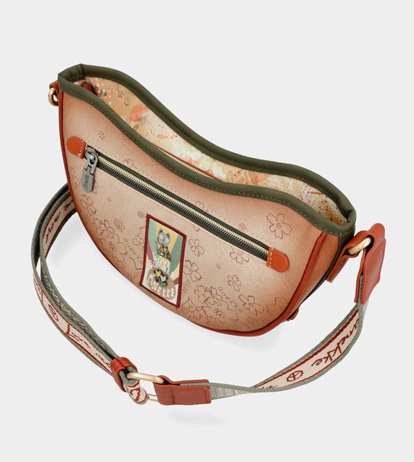 Torba Crossbody Anekke Peace & Love Camel Oval | 9280ZPFGK