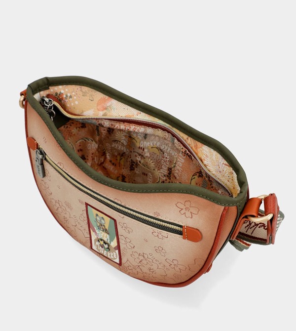 Torba Crossbody Anekke Peace & Love Camel Oval | 9280ZPFGK