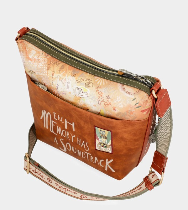 Torba Crossbody Anekke Peace & Love Camel Large | 4612AIHEZ