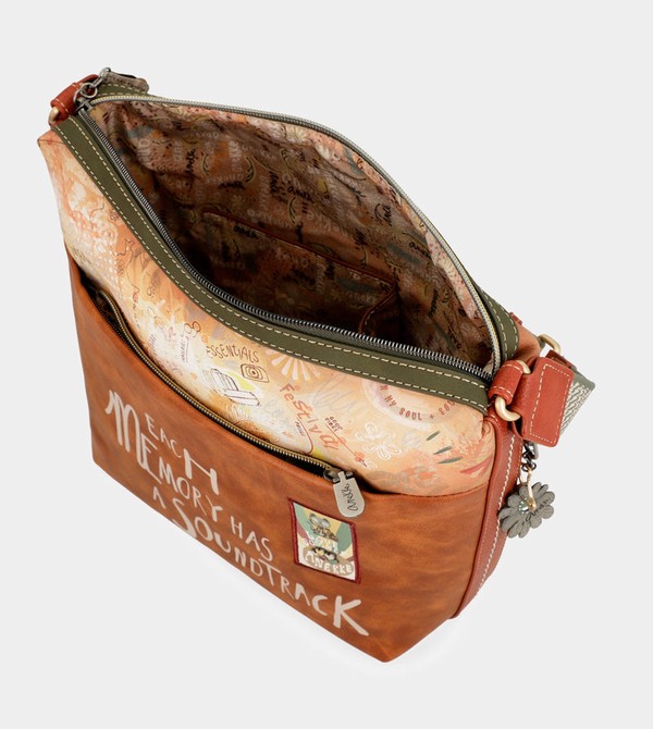 Torba Crossbody Anekke Peace & Love Camel Large | 4612AIHEZ