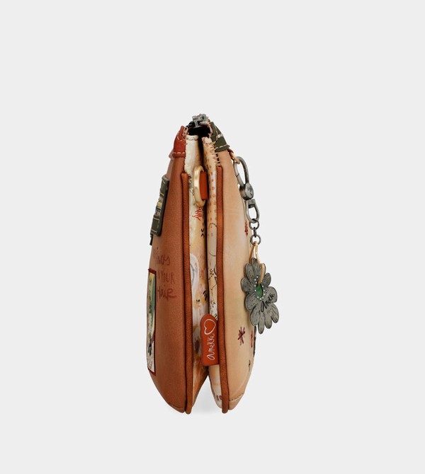 Torba Crossbody Anekke Peace & Love Camel Print | 6328HOIEL