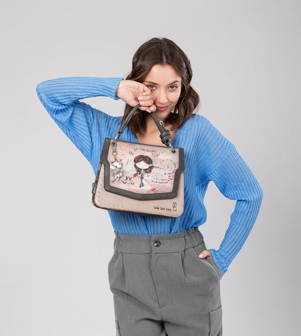 Torba Crossbody Anekke Peace & Love Pink Flap | 8720SPNTX