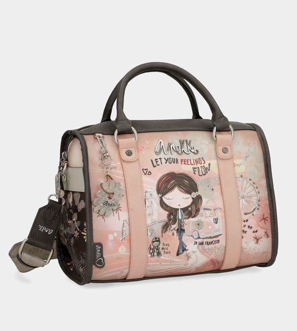 Torba Crossbody Anekke Peace & Love Pink Bowling | 0895ZECHR