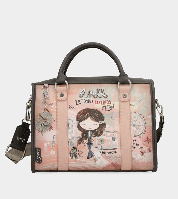 Torba Crossbody Anekke Peace & Love Pink Bowling | 0895ZECHR
