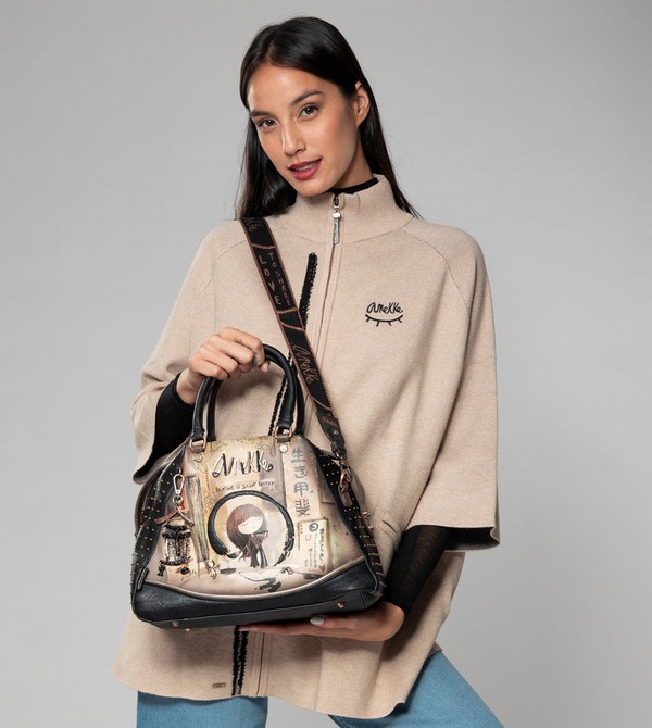 Torba Crossbody Anekke Shōen Large Black | 0167ATWXS