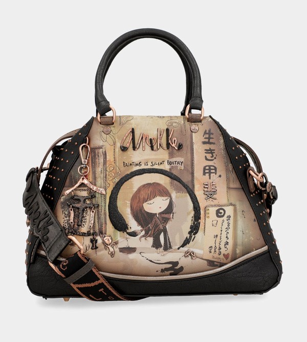 Torba Crossbody Anekke Shōen Large Black | 0167ATWXS