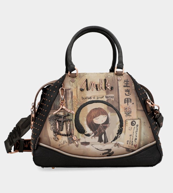 Torba Crossbody Anekke Shōen Large Black | 0167ATWXS