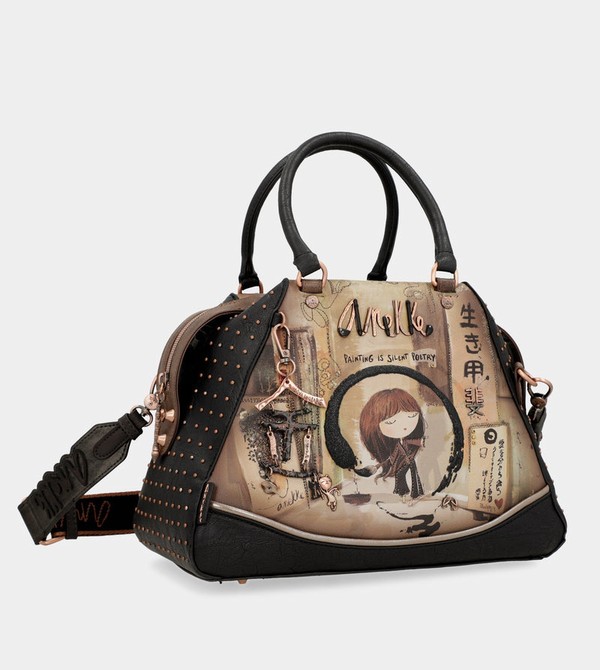 Torba Crossbody Anekke Shōen Large Black | 0167ATWXS