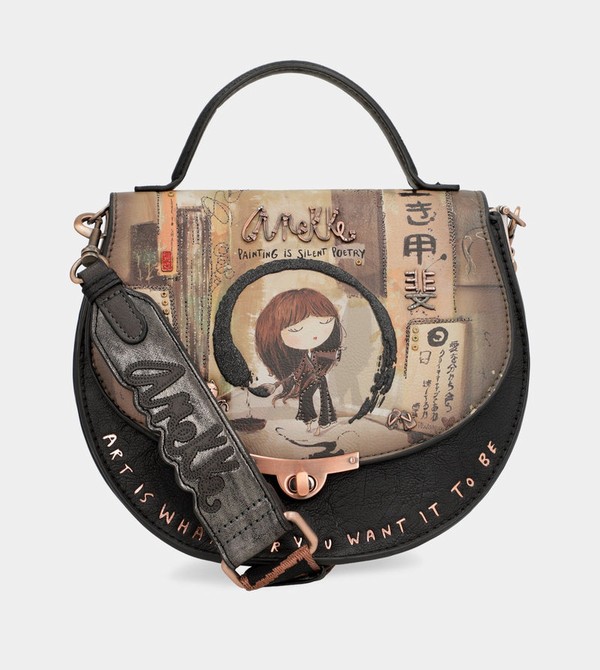 Torba Crossbody Anekke Shōen Oval With Flap | 6543JXBPQ