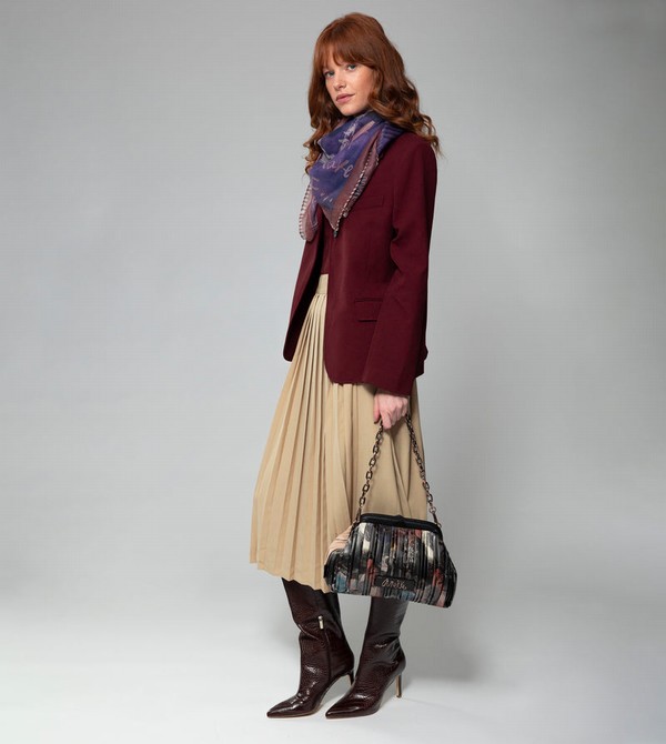 Torba Crossbody Anekke Shōen Palette Pleated Bowler | 7360MYFQG