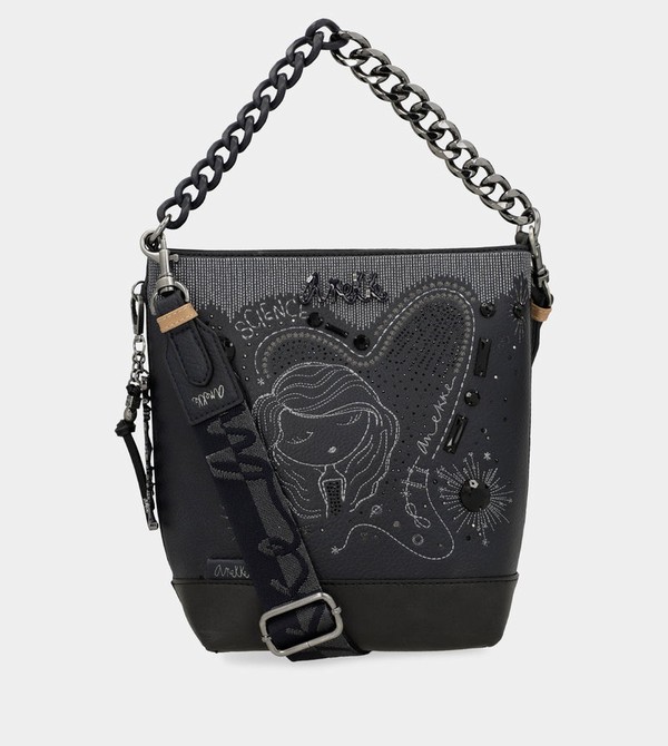 Torba Crossbody Anekke Studio Navy Blue Medium | 8307ZGQXO
