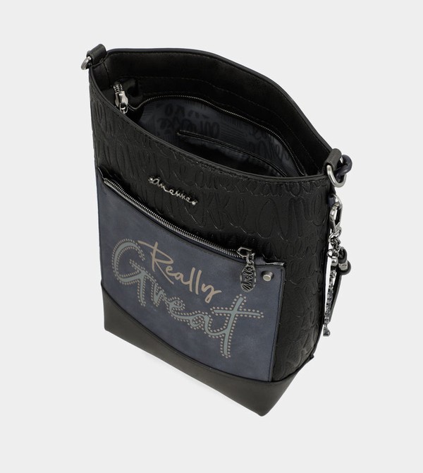 Torba Crossbody Anekke Studio Navy Blue Medium | 8307ZGQXO