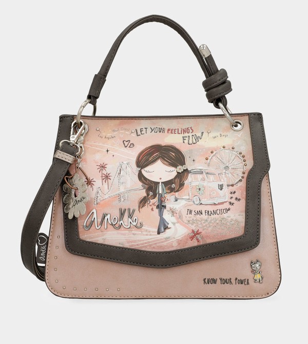 Torby Przez Ramię Anekke Peace & Love Pink Flap | 7835LPSUQ