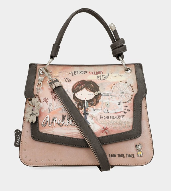 Torby Przez Ramię Anekke Peace & Love Pink Flap | 7835LPSUQ