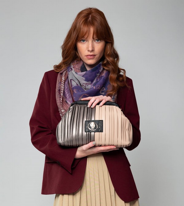 Torby Przez Ramię Anekke Shōen Palette Pleated Bowler | 1069BUQAY
