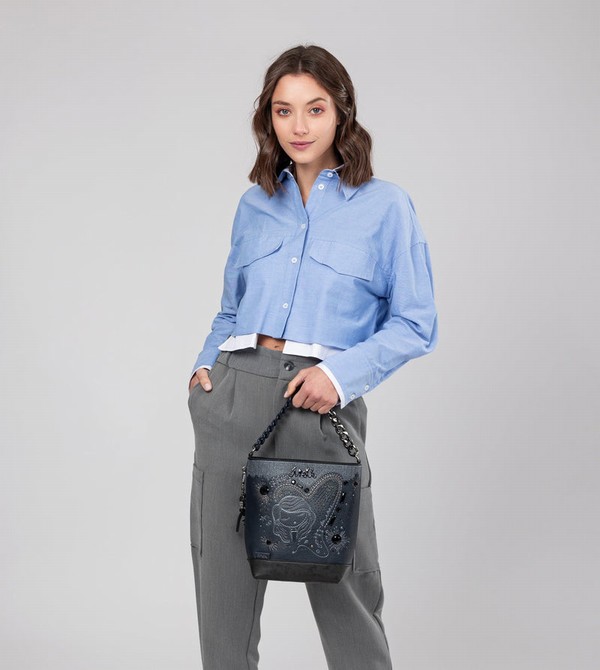 Torby Przez Ramię Anekke Studio Navy Blue Medium | 6742LOQPB