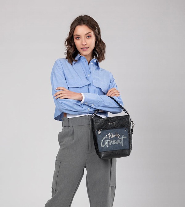 Torby Przez Ramię Anekke Studio Navy Blue Medium | 6742LOQPB