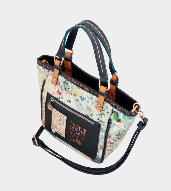 Torby Tote Anekke Nature Pachamama Navy Blue Printed | 2654AWTSN