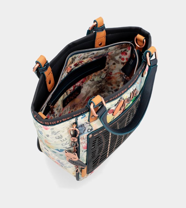 Torby Tote Anekke Nature Pachamama Navy Blue Printed | 2654AWTSN
