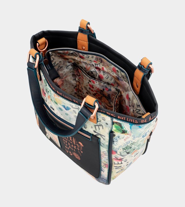 Torby Tote Anekke Nature Pachamama Navy Blue Printed | 2654AWTSN