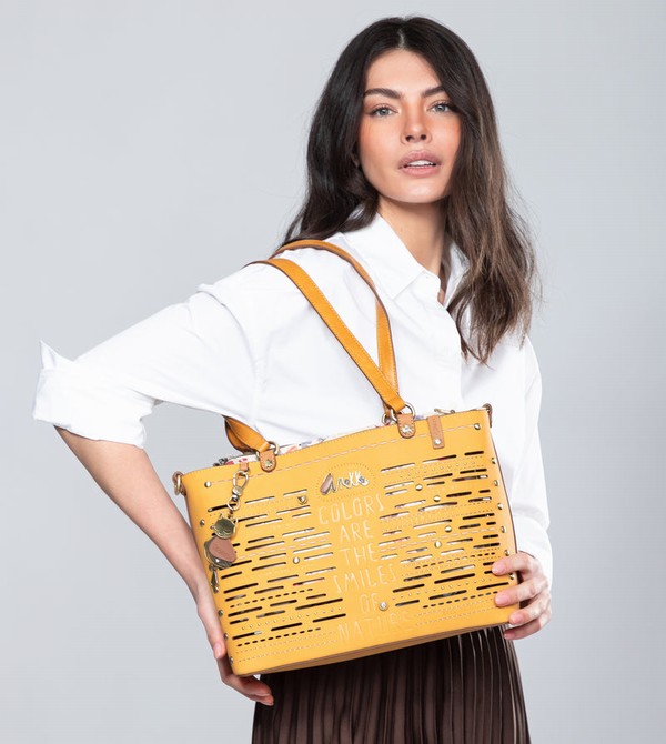Torby Tote Anekke Nature Pachamama Ochre Large | 4516BUVMA
