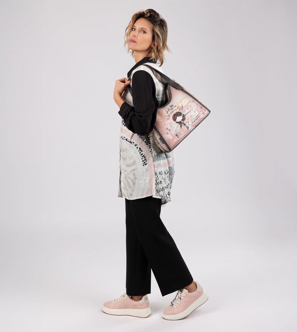Torby Tote Anekke Peace & Love Pink | 4687YXEQF